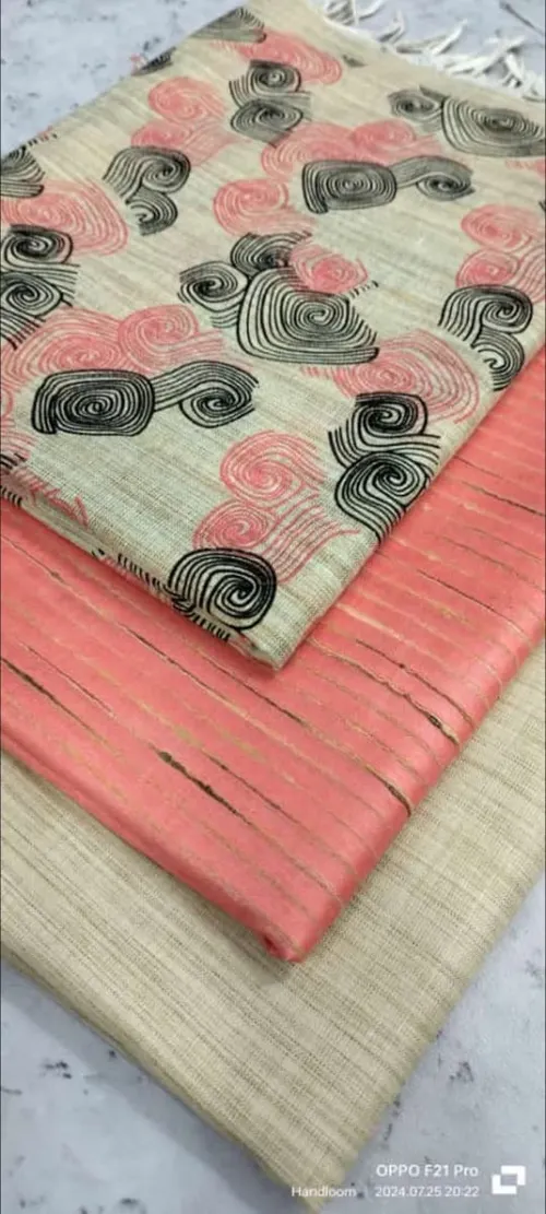 Heritage Screen Print on Pure Dupion Silk